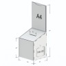 Box in plexiglass con la tasca posteriore A-4