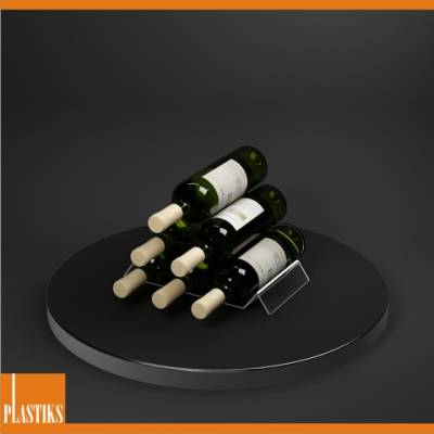 ᐈ Espositori per bottiglie di vino  Espositore vino in acrilico, portabottiglie  vino - Plastiks®
