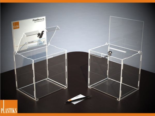 Box in plexiglass con la tasca A5 